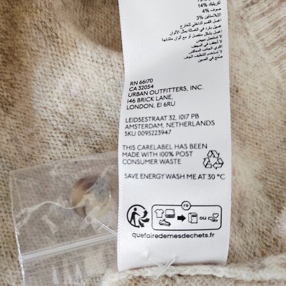 Urban Outfitters - Collared Button Through Cardigan - Cream - XS - Picture 8 of 8